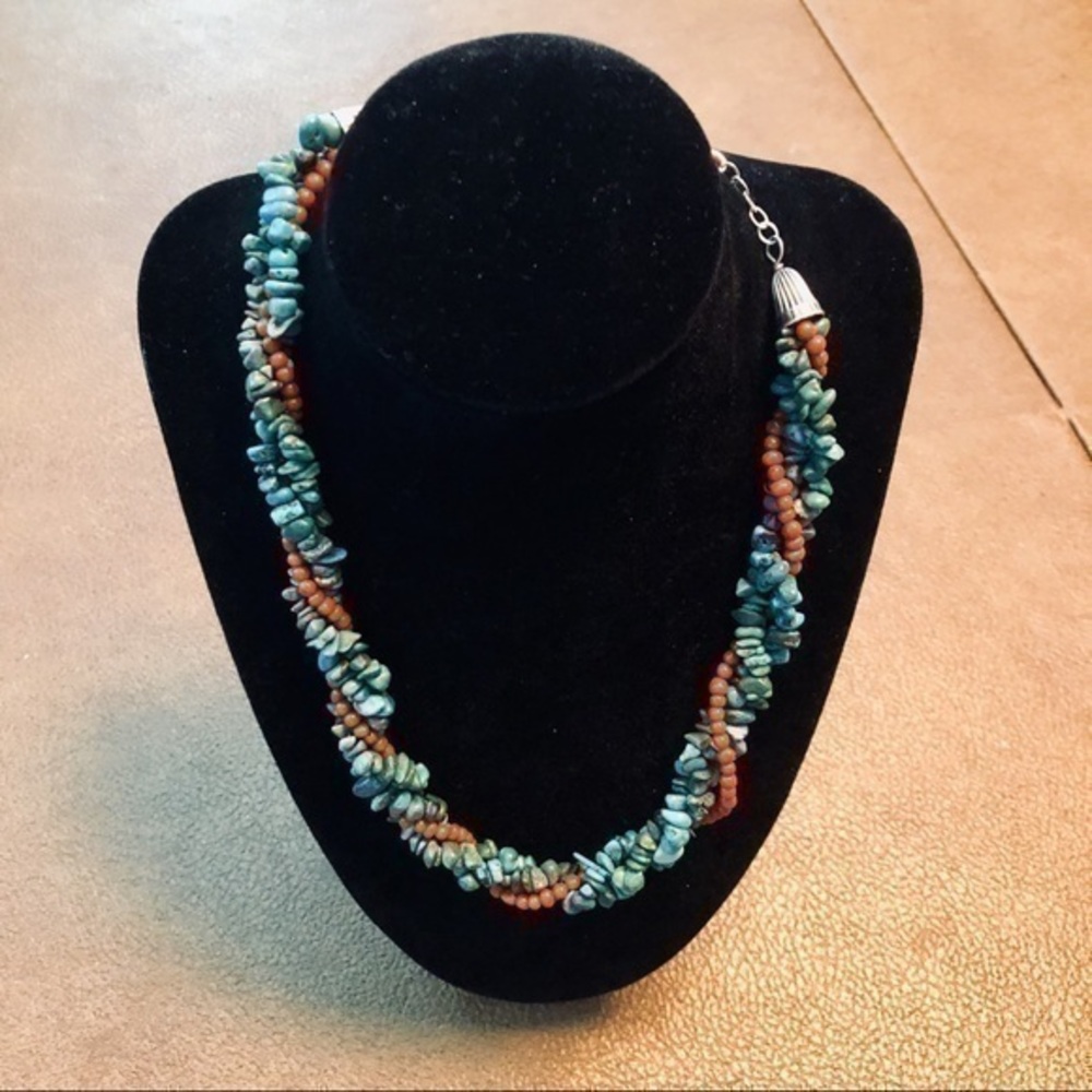 Turquoise and Coral Necklace